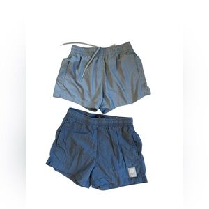 H&M Blue Drawstring Swim Shorts Duo